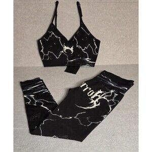 CIVIL REGIME No Tomorrow Thunderstruck Sz XL Bra Leggings 2 Piece Set NWT